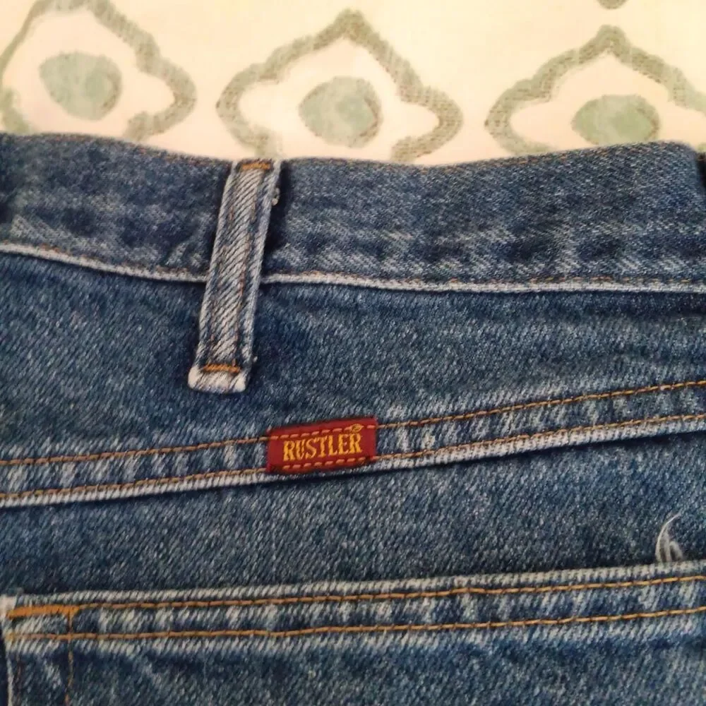 Vintage Rustler Regular Fit Straight Leg Jeans 36x30